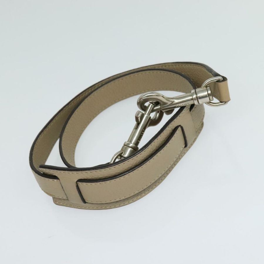 【日本直送】CELINE Trapeze 手提包 皮革 2way 米色 銀色 Auth hk2502-23