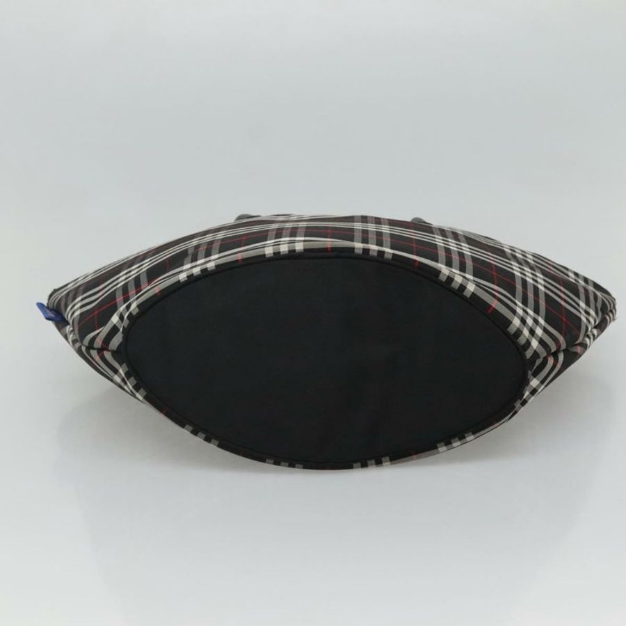 【日本直送】Burberrys Nova 格紋手提包 尼龍 黑色 銀色 正品 kk484-4