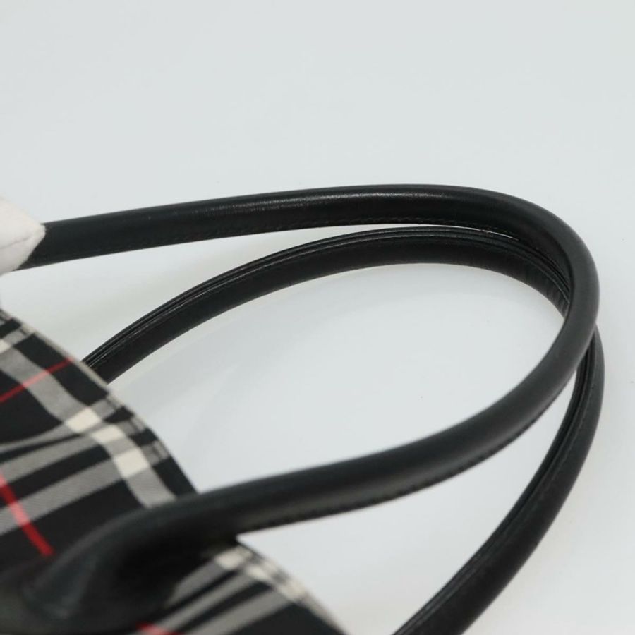 【日本直送】Burberrys Nova 格紋手提包 尼龍 黑色 銀色 正品 kk484-7