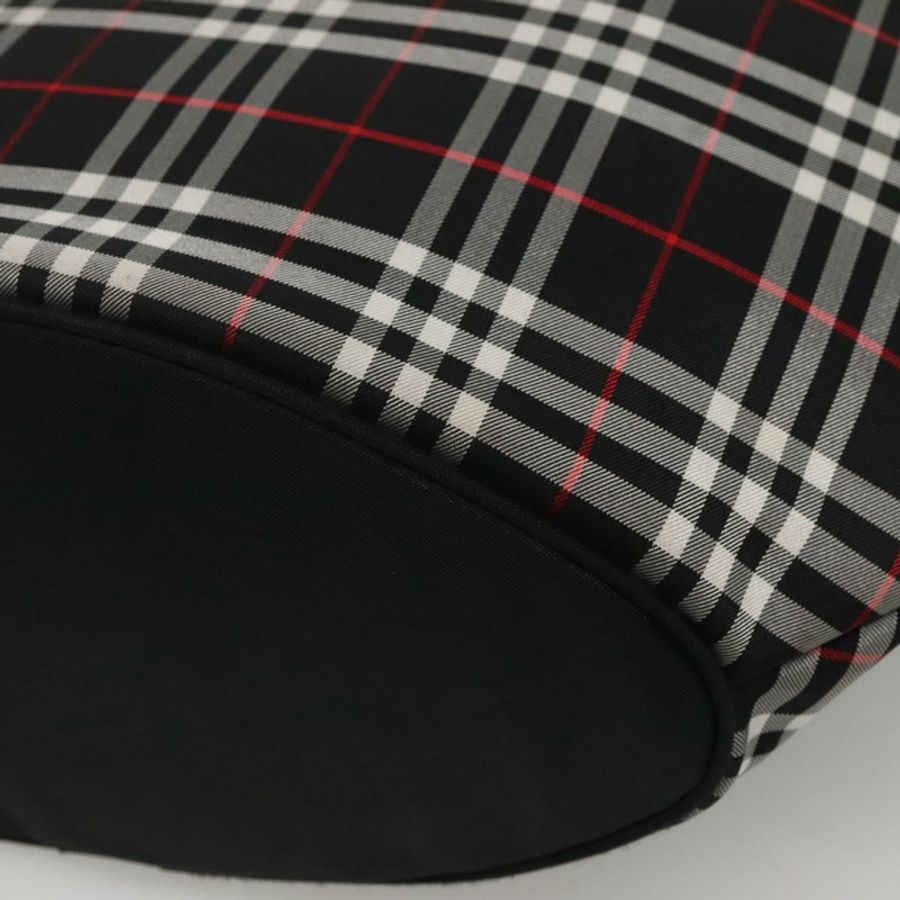 【日本直送】Burberrys Nova 格紋手提包 尼龍 黑色 銀色 正品 kk484-14