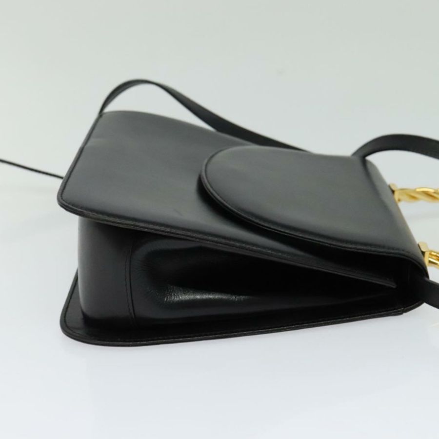 【日本直送】Salvatore Ferragamo 手提包 皮革 2way 金色 黑色 Auth 120974-3