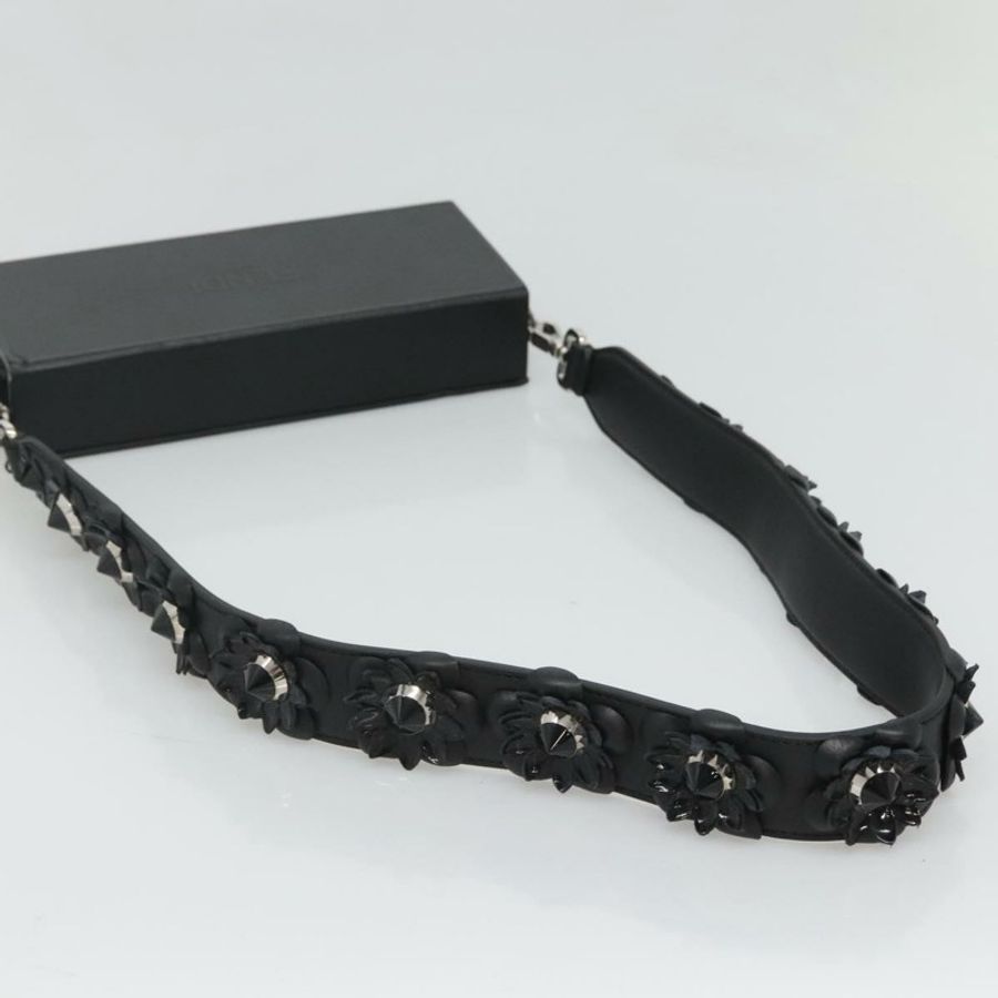 【日本直送】FENDI Box 肩背包 皮革 黑色 銀色 正品 hk2491-6