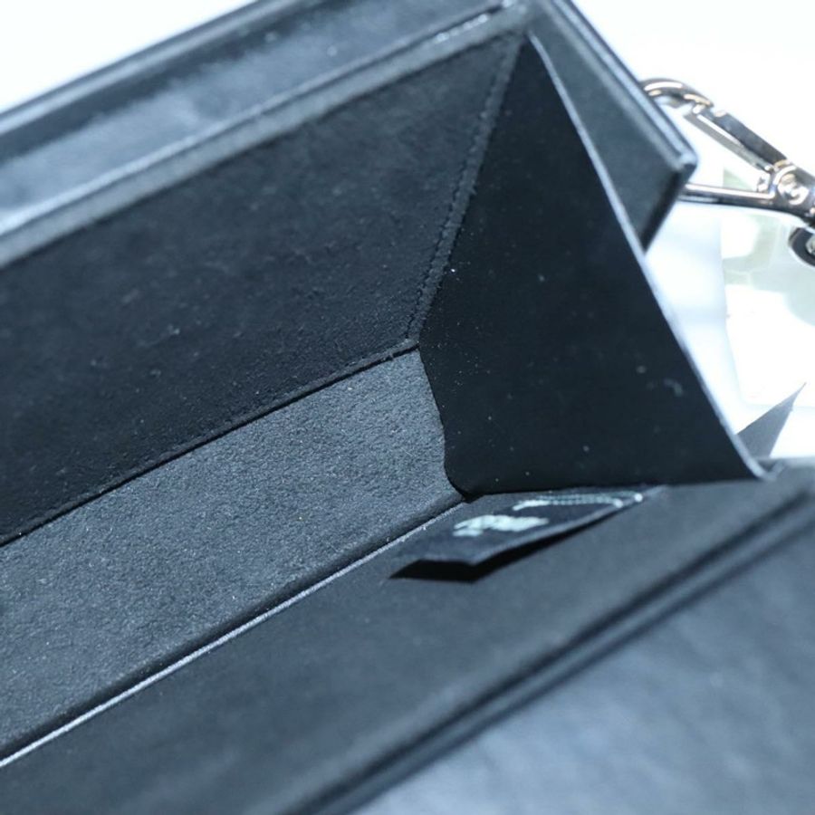 【日本直送】FENDI Box 肩背包 皮革 黑色 銀色 正品 hk2491-10