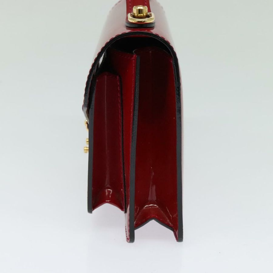 【日本直送】路易威登 Vernis Monceau BB 手提包 2way Rose Andian M91579 LV 正品 121056-3