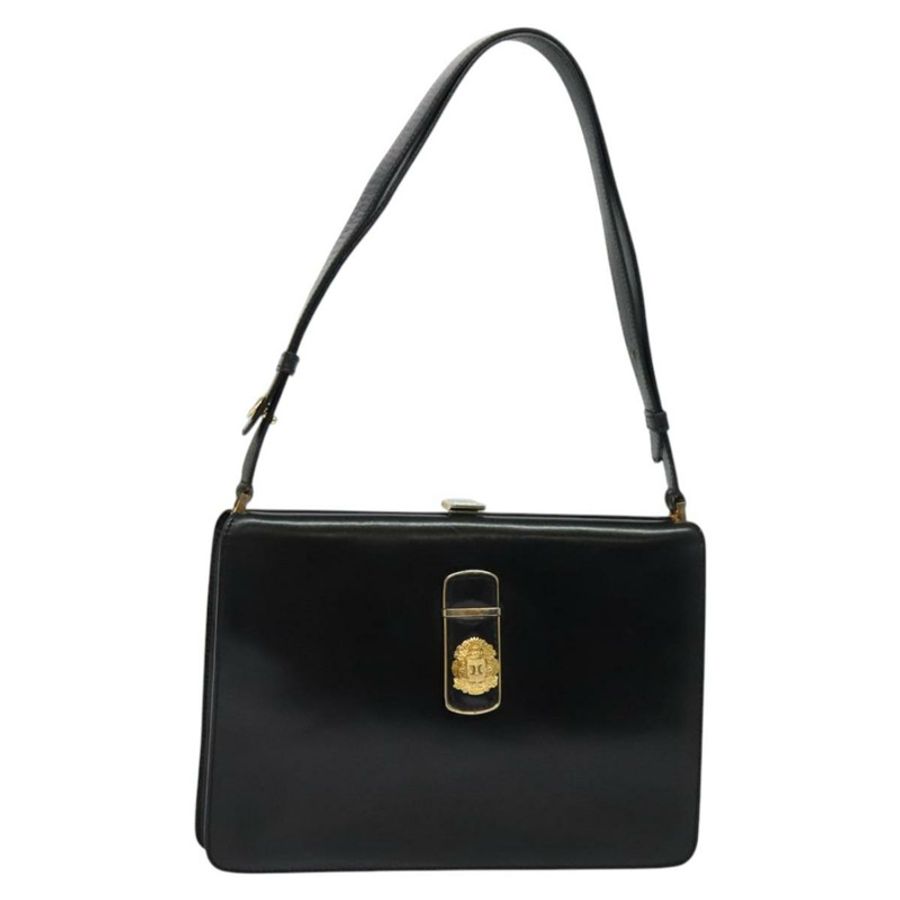 【日本直送】CELINE 黑色金色皮革肩背包 正品 fm4568-0