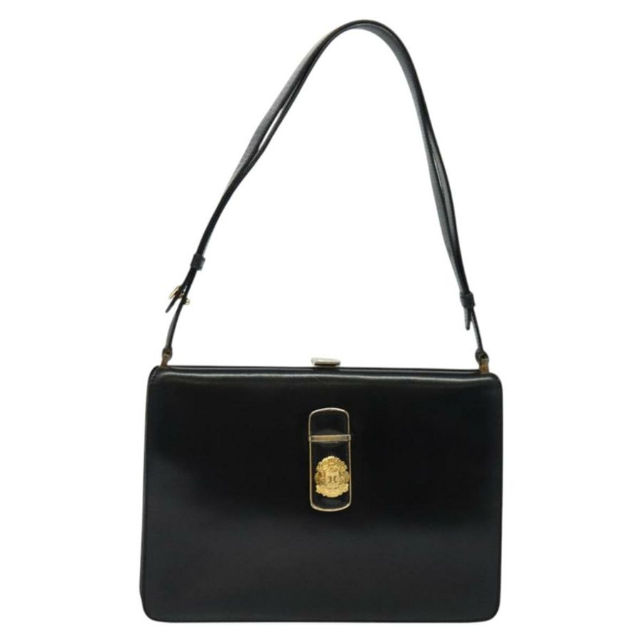 【日本直送】CELINE 黑色金色皮革肩背包 正品 fm4568-12