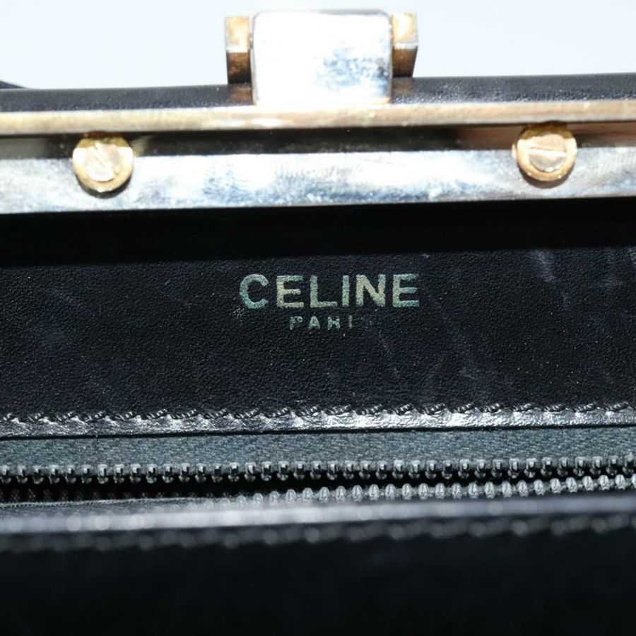 【日本直送】CELINE 黑色金色皮革肩背包 正品 fm4568-16