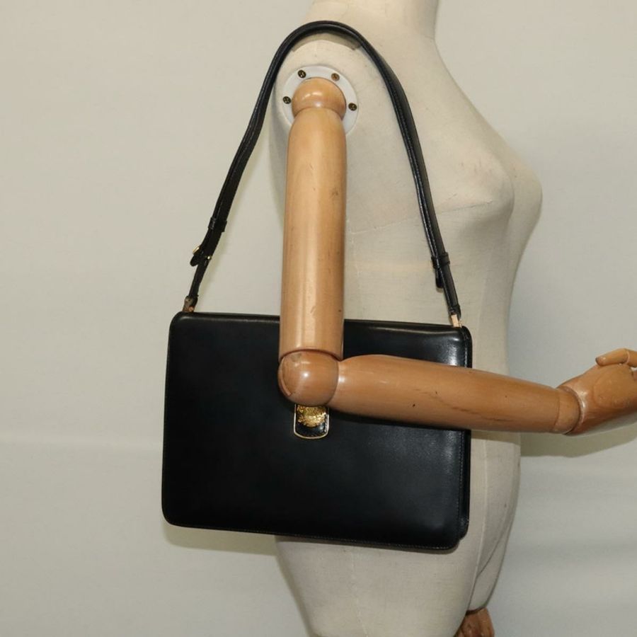 【日本直送】CELINE 黑色金色皮革肩背包 正品 fm4568-23
