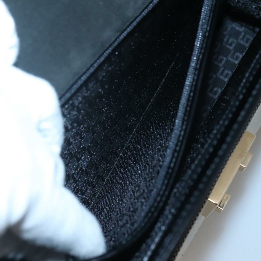【日本直送】GUCCI 手提包 帆布 米色 金色 正品 bs25071-20
