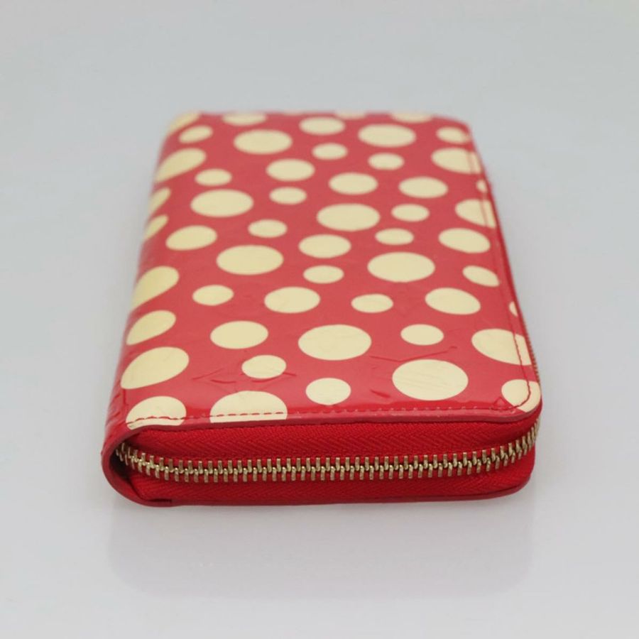 【日本直送】路易威登 Monogram Vernis Yayoi Kusama 錢包 Rouge M91572 LV Auth bs24989-3