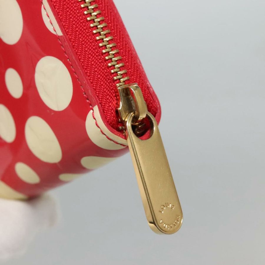 【日本直送】路易威登 Monogram Vernis Yayoi Kusama 錢包 Rouge M91572 LV Auth bs24989-7