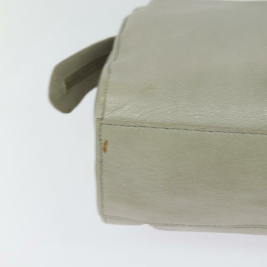 【日本直送】BALENCIAGA 灰色銀色皮革肩背包 正品 121412-14