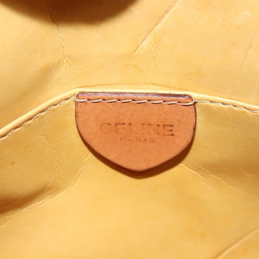 【日本直送】CELINE Macadam帆布肩背包 PVC皮革 棕色 金色 正品 121435-16