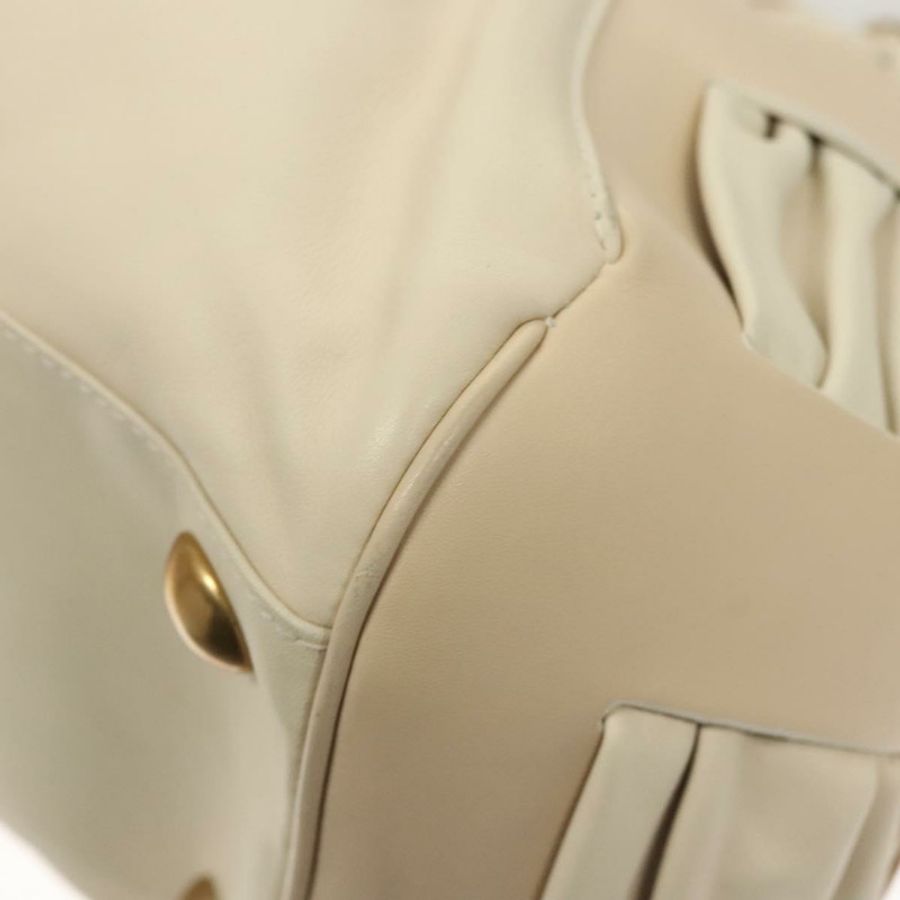 【日本直送】Salvatore Ferragamo Gancini 單肩包 皮革 象牙色 金色 正品 121471-15