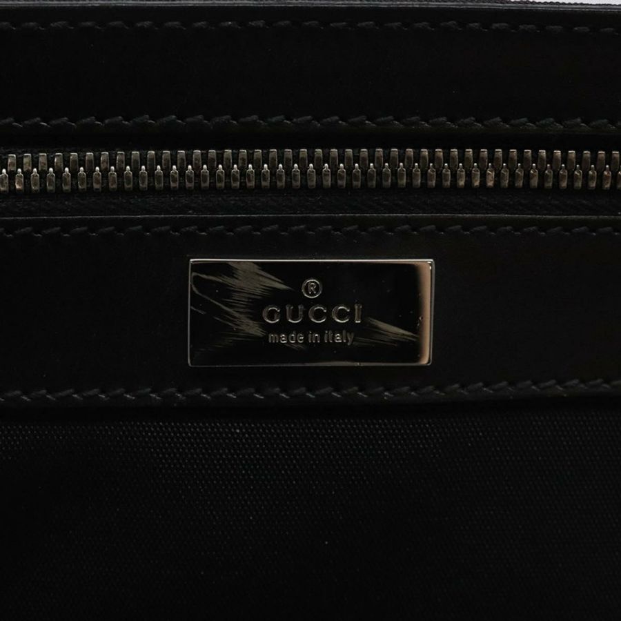 【日本直送】GUCCI 單肩包 尼龍 黑色 銀色 92560 正品 ep8886-16