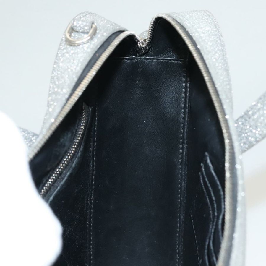【日本直送】BALENCIAGA 三角形旅行包 XS 手提包 皮革 兩用 銀色 531048 正品 121086-18