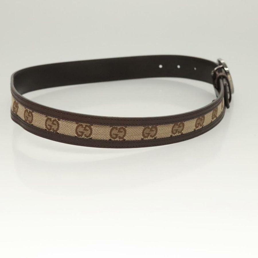 【日本直送】GUCCI GG帆布互扣腰帶 33.5吋 米棕色 114874 正品號 122413-4
