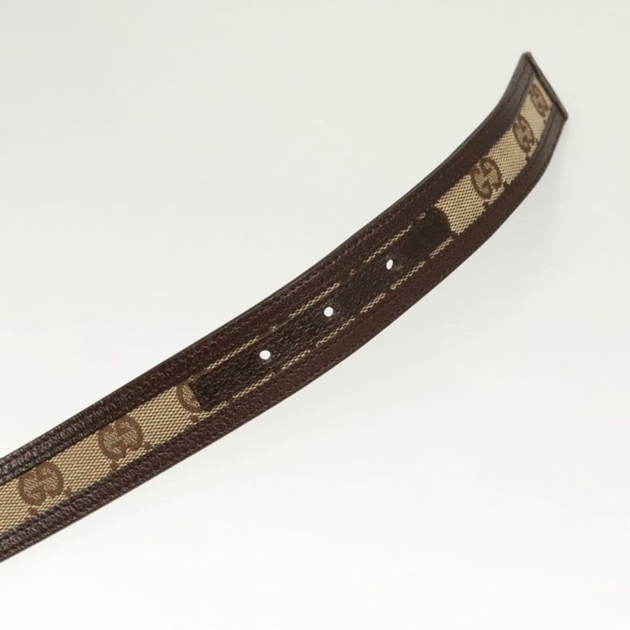 【日本直送】GUCCI GG帆布互扣腰帶 33.5吋 米棕色 114874 正品號 122413-8