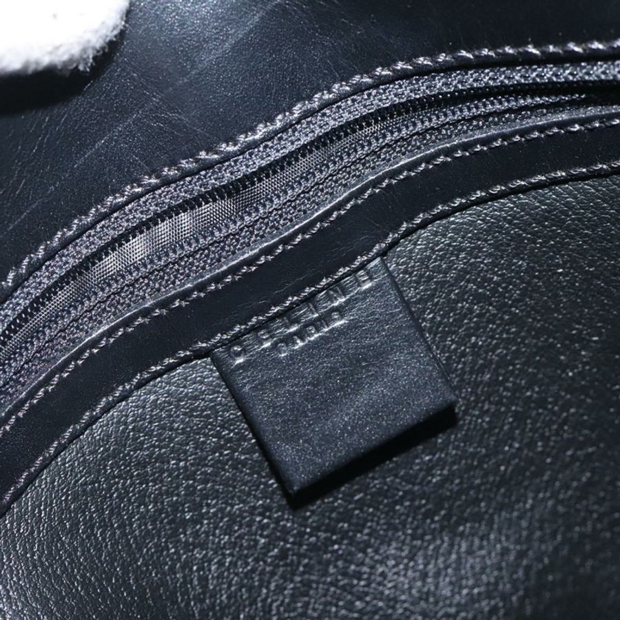 【日本直送】CELINE Macadam帆布肩背包 PVC皮革 黑色 金色 正品 yk18139-16
