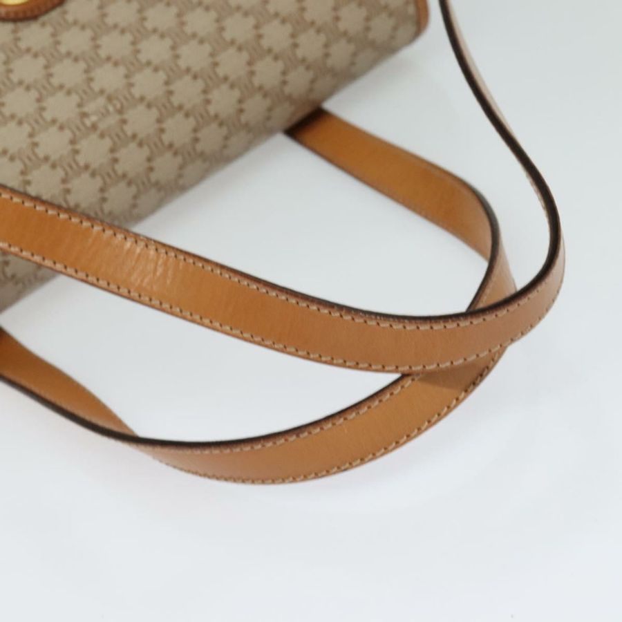 【日本直送】CELINE Macadam帆布手提包 PVC 米色 金色 正品 sw601-6