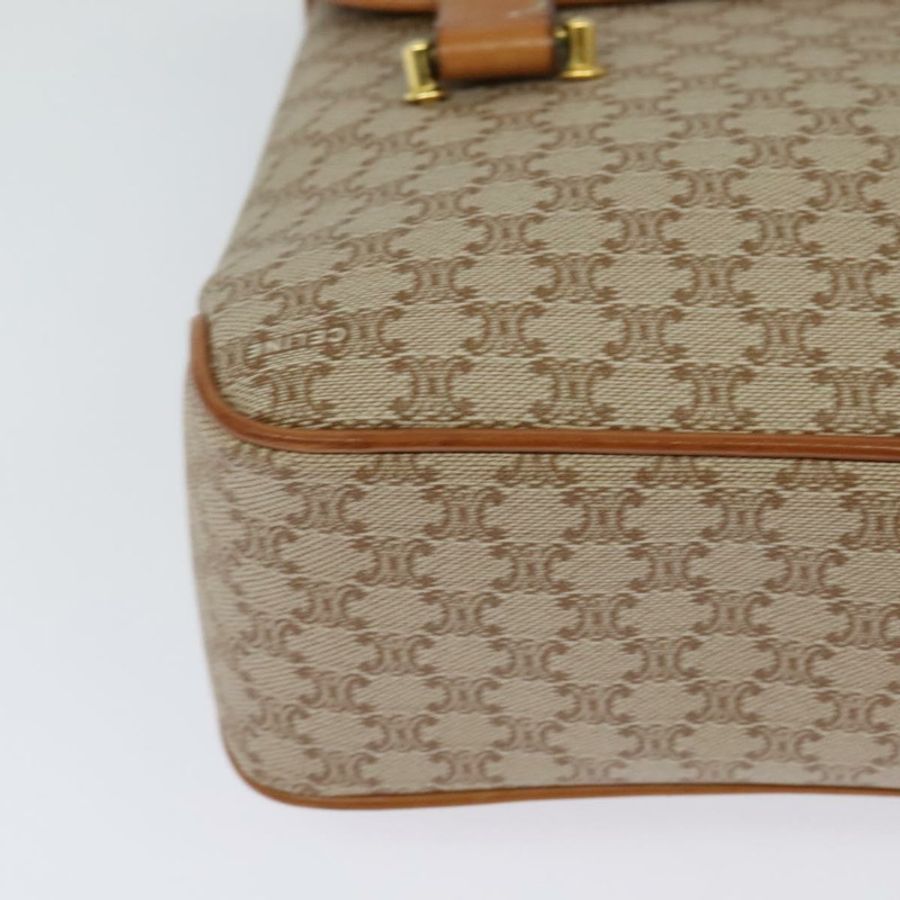 【日本直送】CELINE Macadam帆布手提包 PVC 米色 金色 正品 sw601-14
