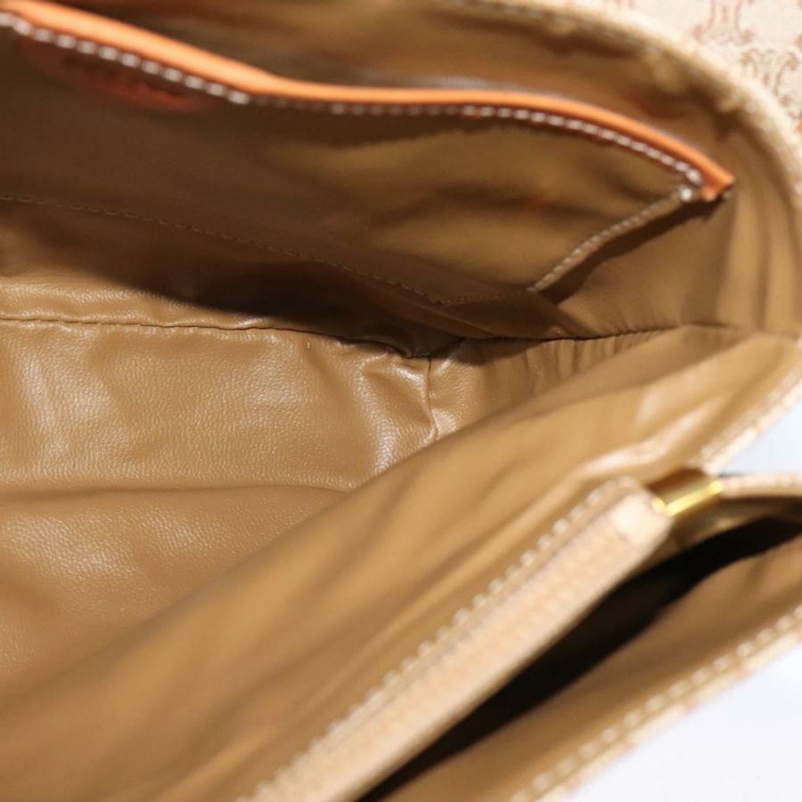 【日本直送】CELINE Macadam帆布手提包 PVC 米色 金色 正品 sw601-19