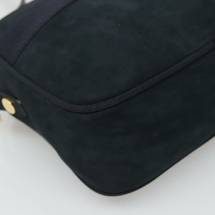 【日本直送】Salvatore Ferragamo Vala 肩背包 麂皮 海軍藍 金色 正品 gh061-13
