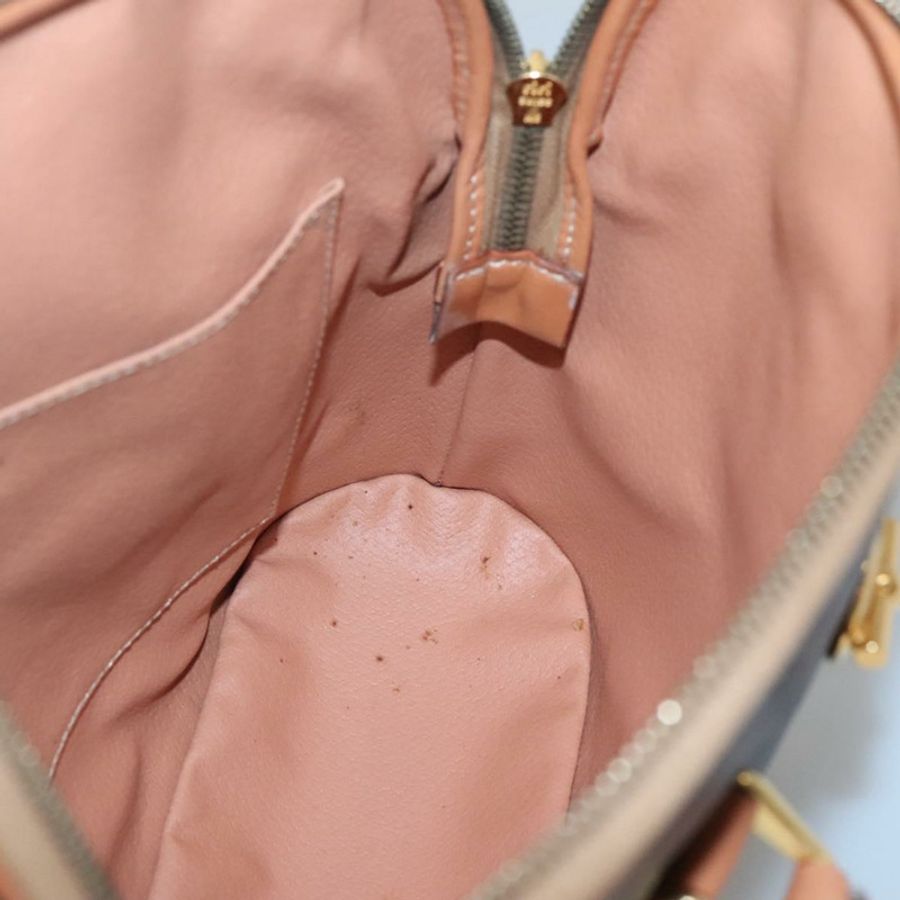 【日本直送】CELINE Macadam帆布手提包 PVC皮革 棕色 金色 正品 gh019-16