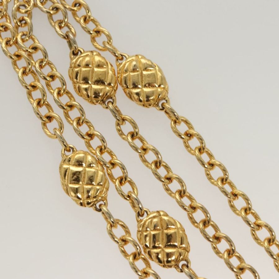 【日本直送】香奈兒 (CHANEL) 金屬金色雙C鏈條腰帶 Auth bs25545-3