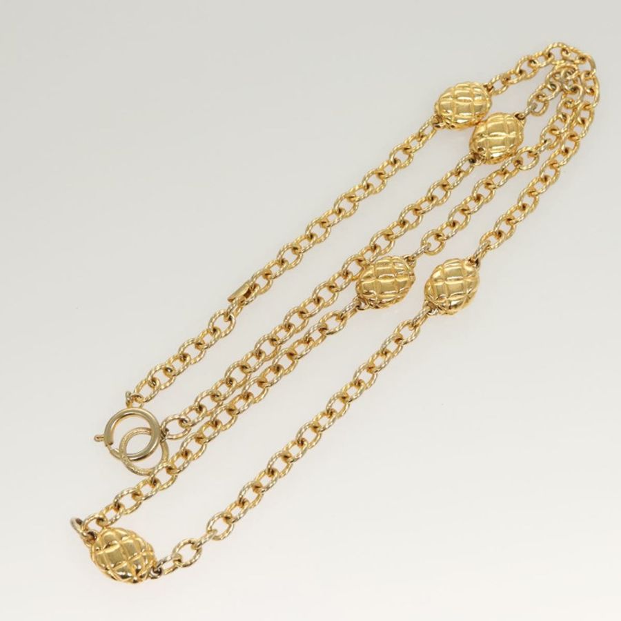 【日本直送】香奈兒 (CHANEL) 金屬金色雙C鏈條腰帶 Auth bs25545-5