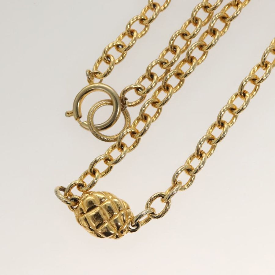 【日本直送】香奈兒 (CHANEL) 金屬金色雙C鏈條腰帶 Auth bs25545-6