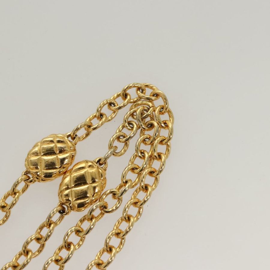 【日本直送】香奈兒 (CHANEL) 金屬金色雙C鏈條腰帶 Auth bs25545-9