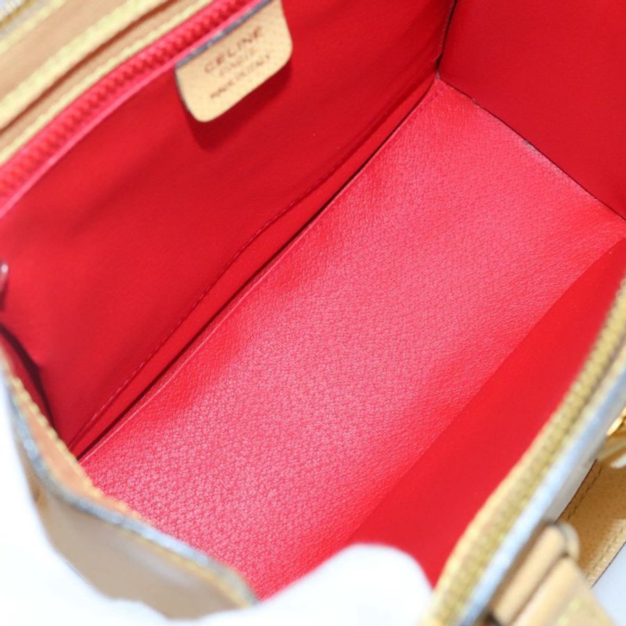 【日本直送】CELINE 手提包 皮革 黃色 金色 正品 123851-10