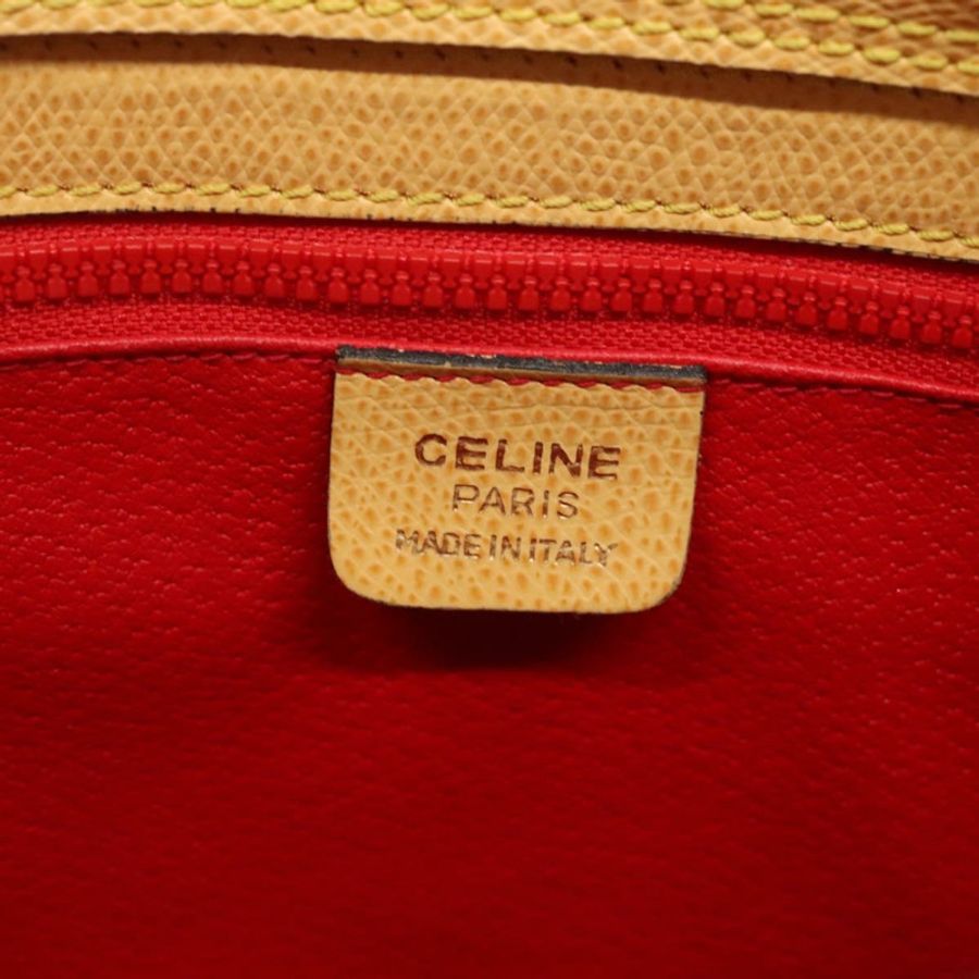 【日本直送】CELINE 手提包 皮革 黃色 金色 正品 123851-17