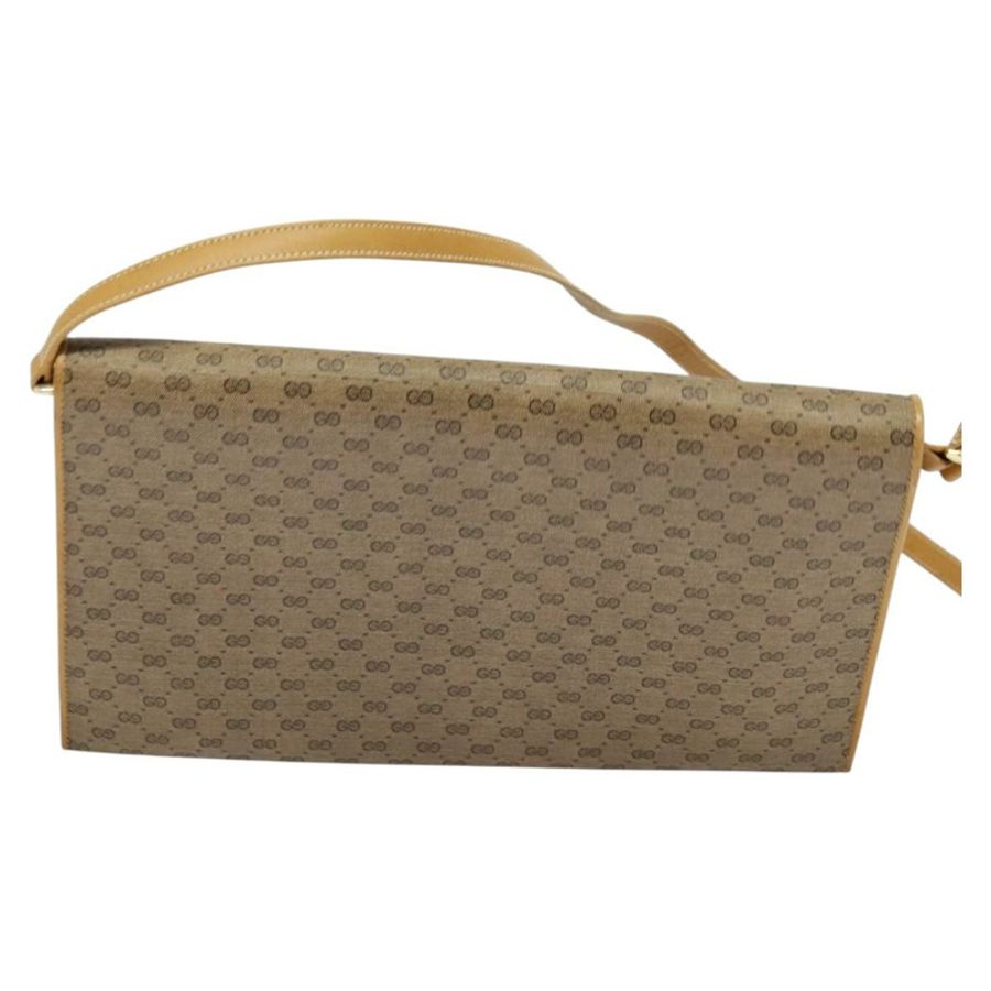 【日本直送】GUCCI Micro GG Supreme 單肩包 PVC 米色 金色 正品 BA1958-1