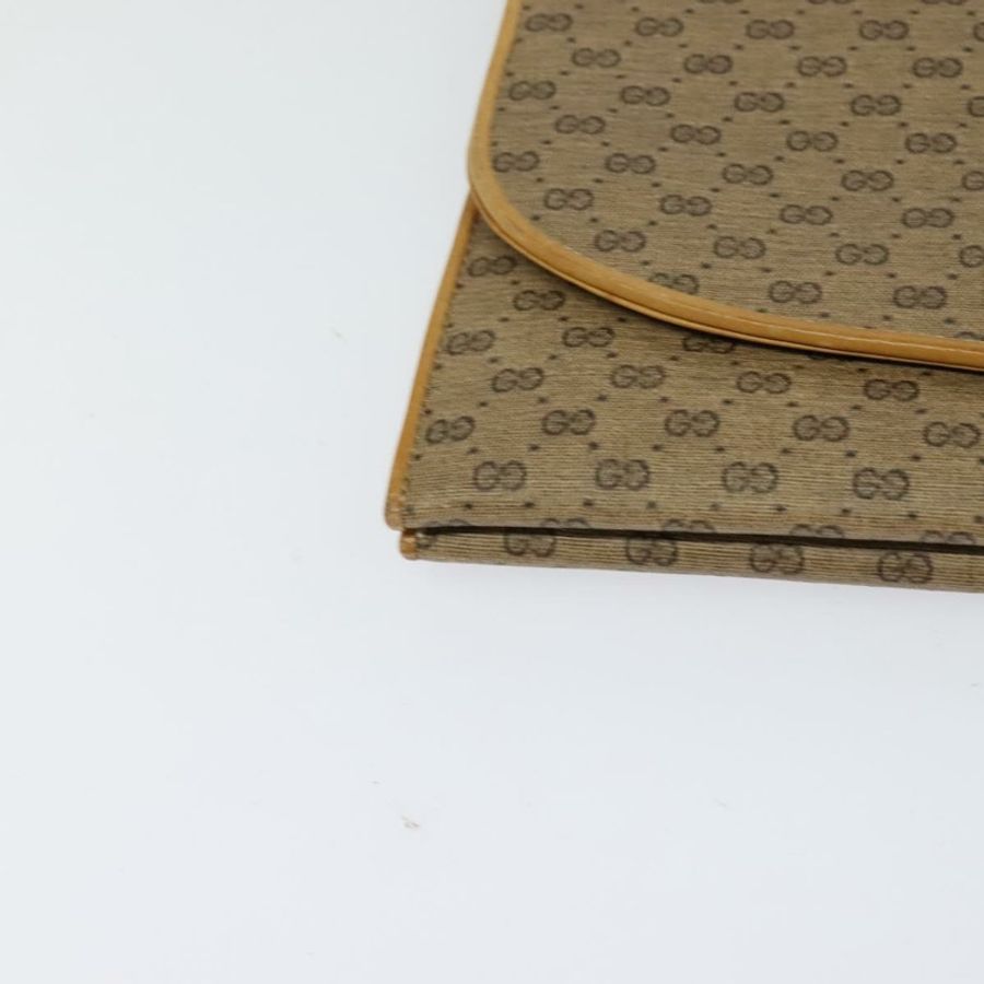 【日本直送】GUCCI Micro GG Supreme 單肩包 PVC 米色 金色 正品 BA1958-8