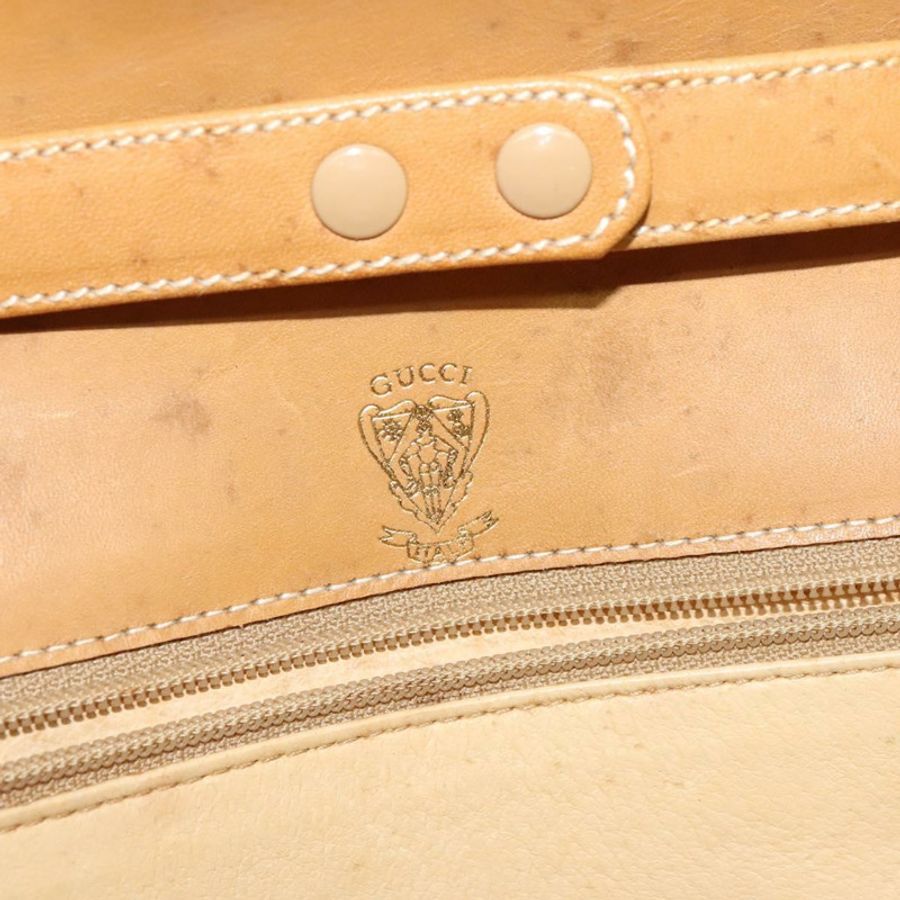 【日本直送】GUCCI Micro GG Supreme 單肩包 PVC 米色 金色 正品 BA1958-17