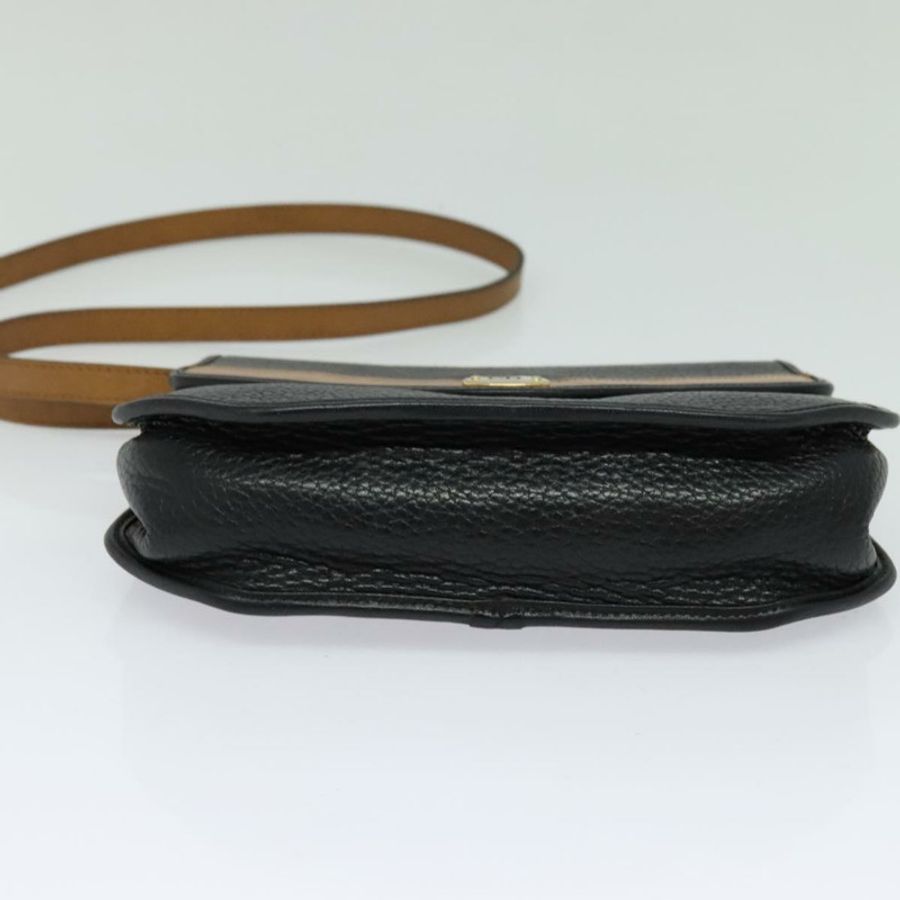 【日本直送】Christian Dior 黑色金色皮革肩背包,正品 BA2043-4