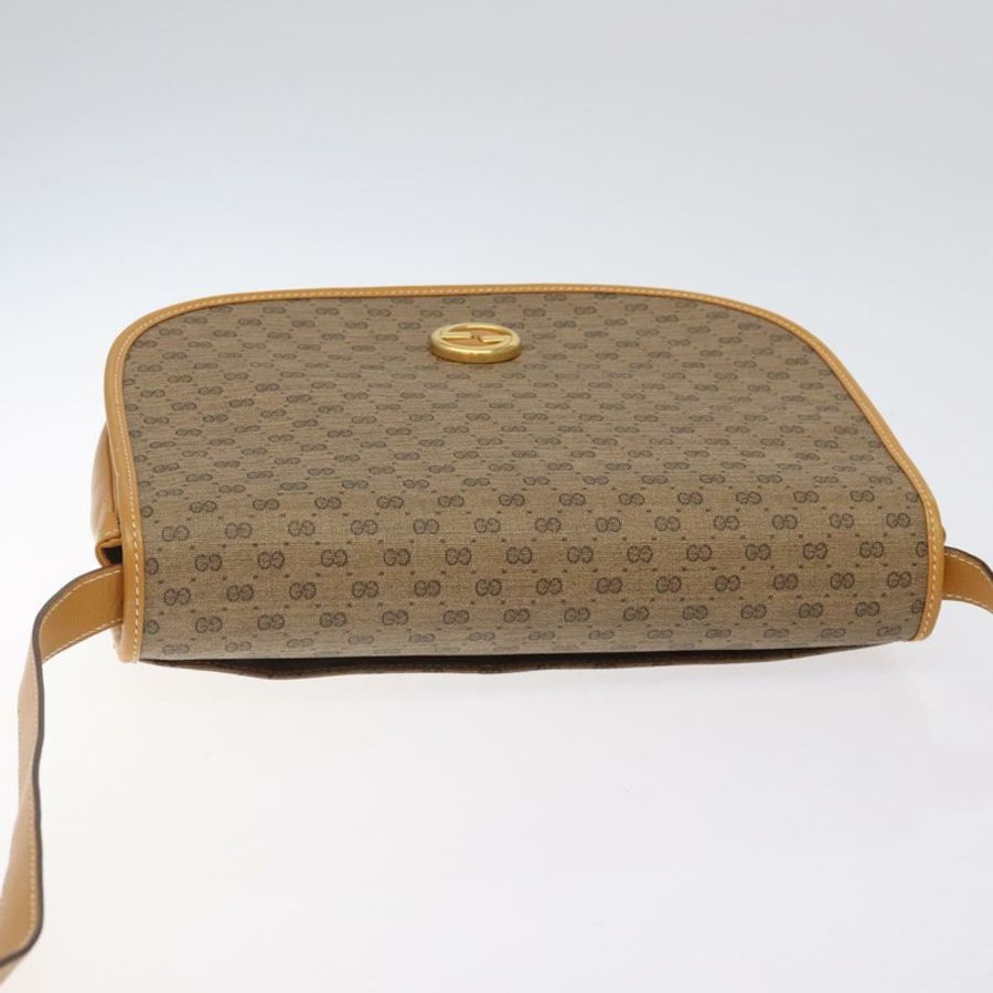 【日本直送】GUCCI Micro GG Supreme 單肩包 PVC 米色 金色 004 112 0363 正品 124986-5
