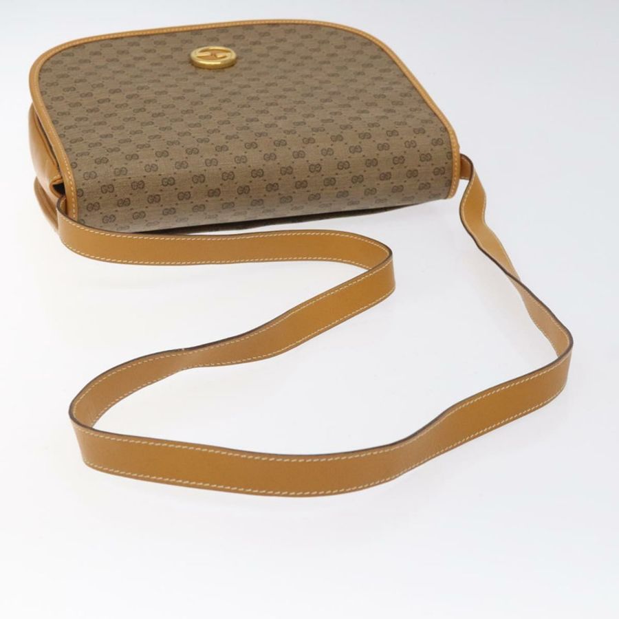 【日本直送】GUCCI Micro GG Supreme 單肩包 PVC 米色 金色 004 112 0363 正品 124986-6