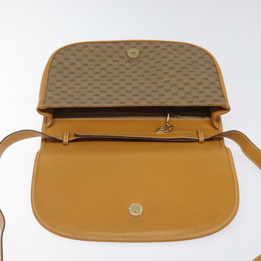 【日本直送】GUCCI Micro GG Supreme 單肩包 PVC 米色 金色 004 112 0363 正品 124986-8