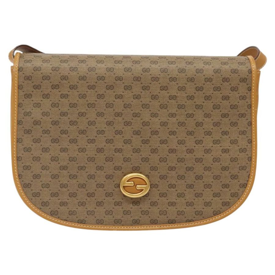 【日本直送】GUCCI Micro GG Supreme 單肩包 PVC 米色 金色 004 112 0363 正品 124986-12