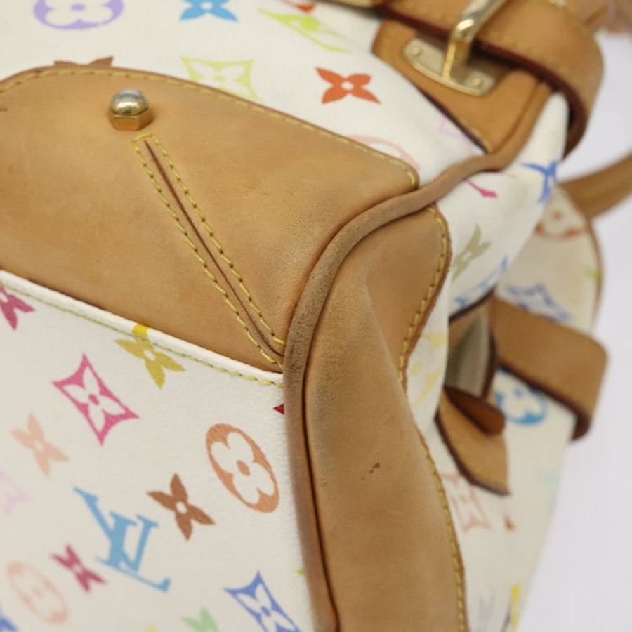 【日本直送】路易威登 Monogram Multicolor Claudia 手提包 白色 M40193 LV 正品 123990-13