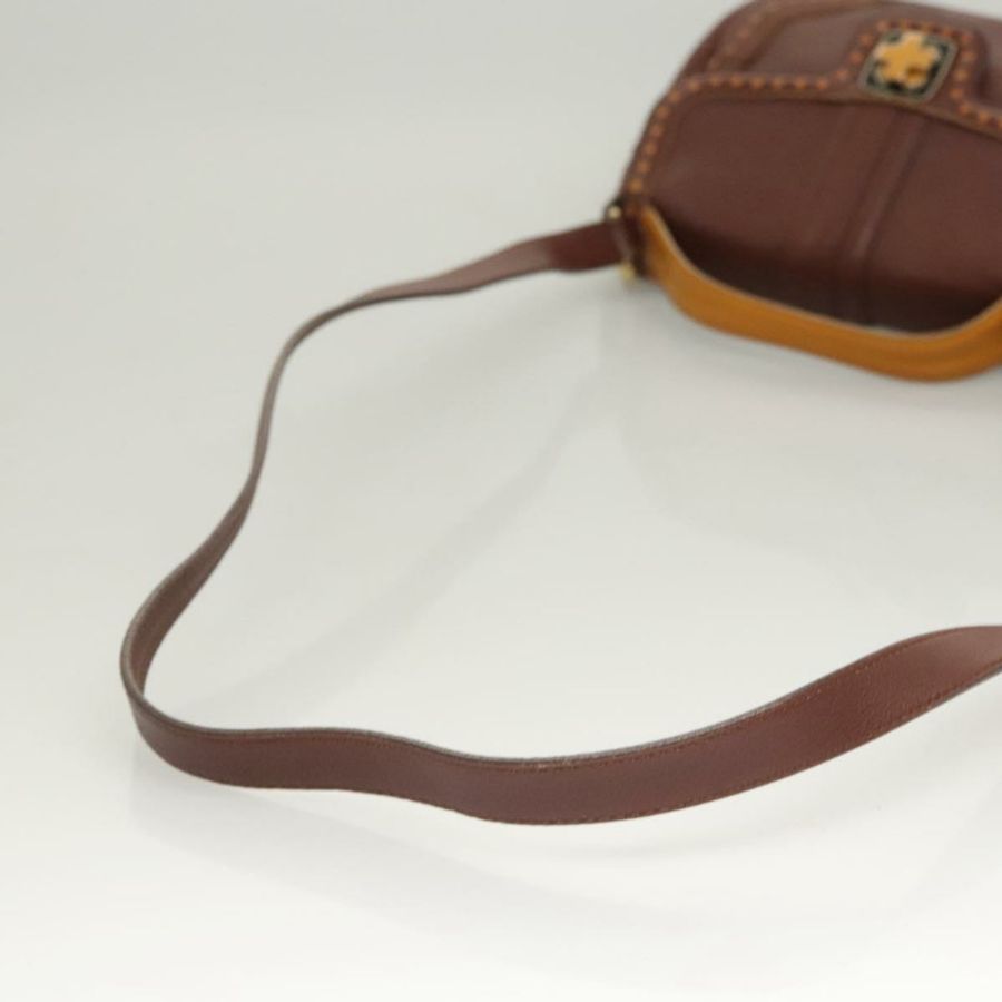 【日本直送】BALLY 手提包 皮革 兩用 棕色 金色 正品 123408-8