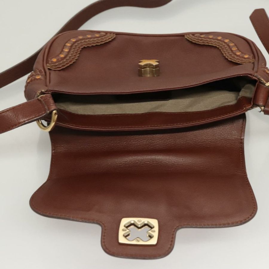 【日本直送】BALLY 手提包 皮革 兩用 棕色 金色 正品 123408-19