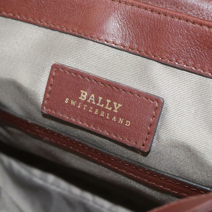 【日本直送】BALLY 手提包 皮革 兩用 棕色 金色 正品 123408-20