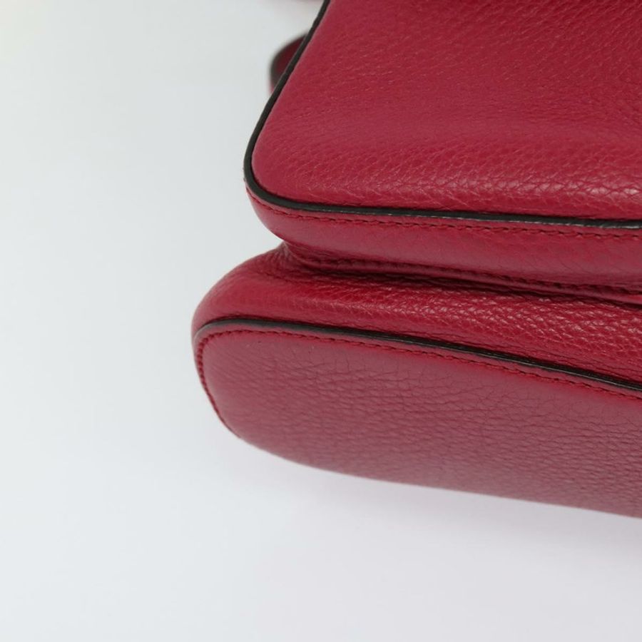 【日本直送】GUCCI 竹編雙肩包 皮革 暢貨中心 粉紅色 370833 正品 bs25742-14