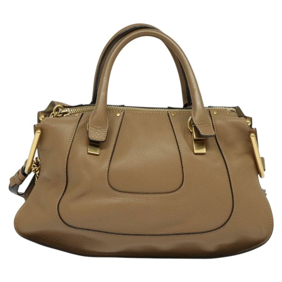 【日本直送】Chloe Hailey 手提包 皮革 兩用 米色 金色 正品 am8424-12