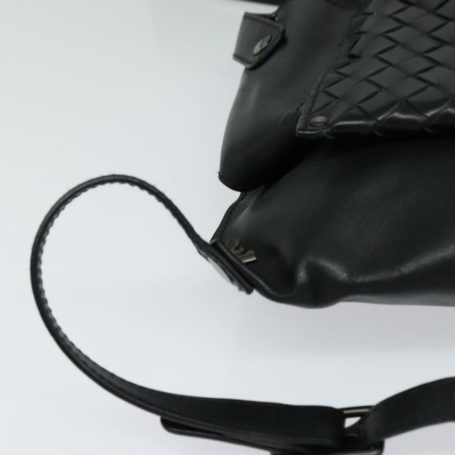 【日本直送】BOTTEGA VENETA INTRECCIATO 腰包 皮革 黑色 正品 MX365-13