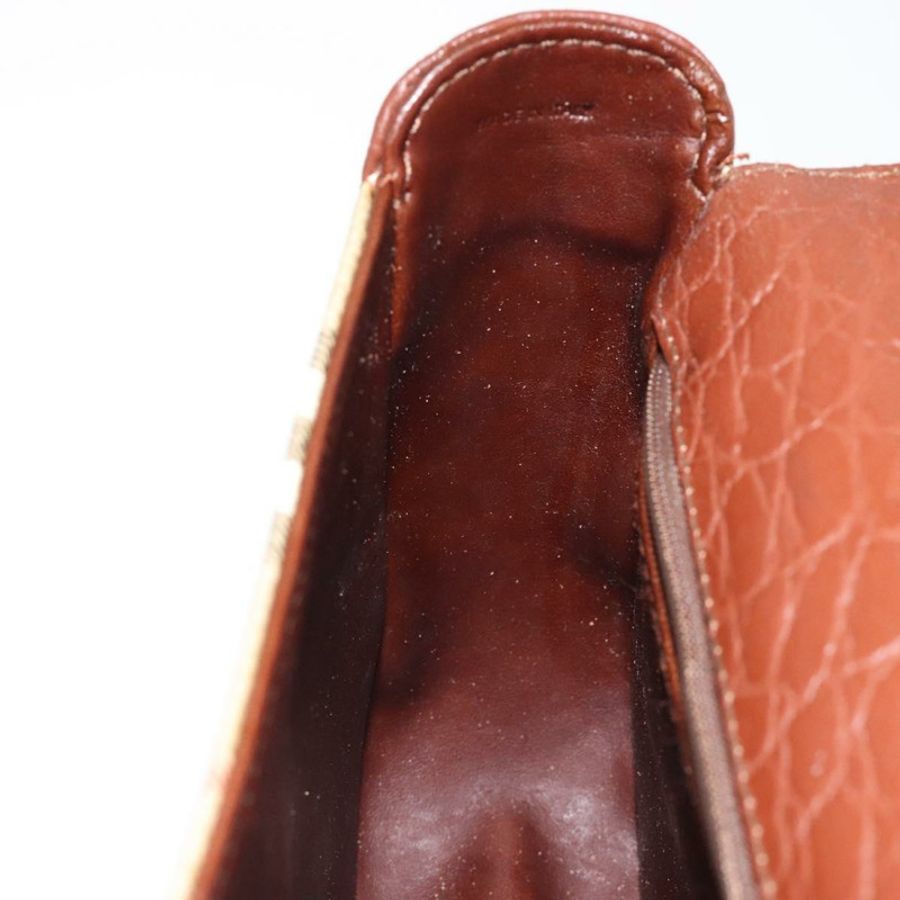 【日本直送】Burberrys Nova 格紋肩背包 PVC 米色 金色 正品 124690-19
